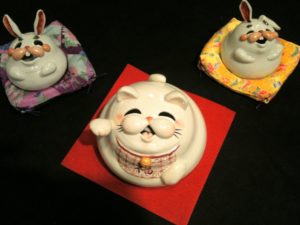 九谷茶碗祭りで見つけた招き猫